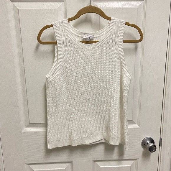 J. Society White Knit Tank Top - Picture 1 of 11